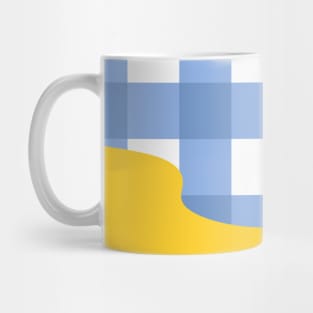 Color Expression with Blue Gingham Mug